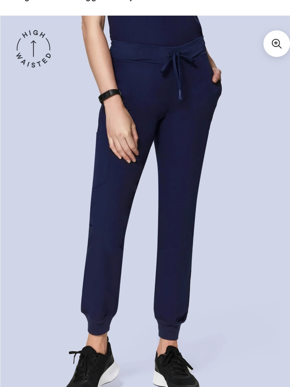 Mandala High Waisted Joggers Navy